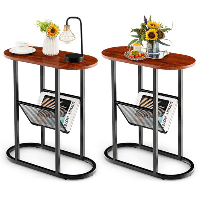 Frame End Table with Storage