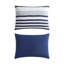 Ensemble d'édredon rayé bleu marine Nautica Palm Coast-125385501-125385502