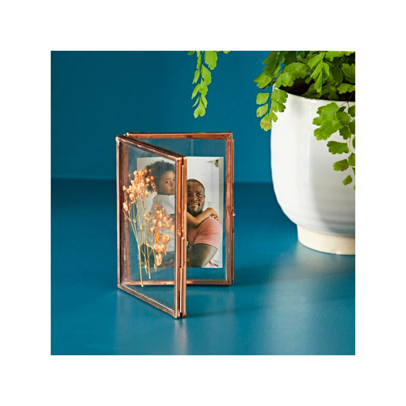 Metal Picture Frame, 12cm x 16.5cm, Copper