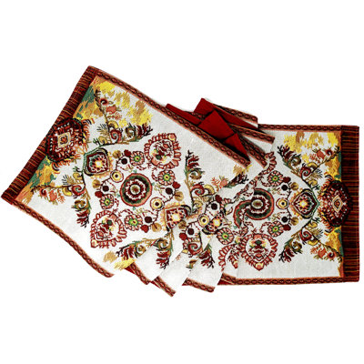 Paisley Cotton Blend Table Runner