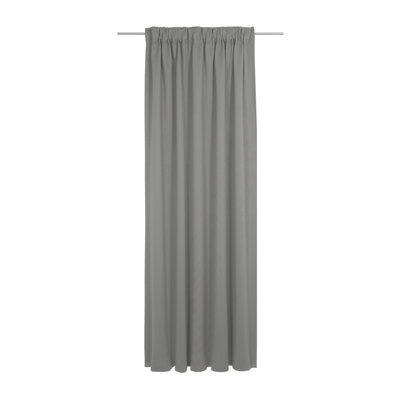 Uni Collection Light 100% Cotton Opaque Pinch Pleat Single Curtain Panel