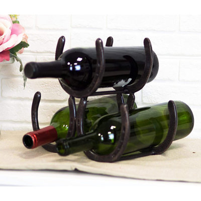 Irton Tabletop Wine Bottle Rack in Black