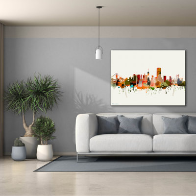 «Ivy Bronx» «San Francisco California Mark 2» par Mark Ashkenazi, art mural sur toile, 16 po x 12 po