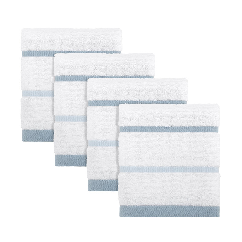 Izod Sandbar Blue 4-Pack Washcloth Set, Blue, Washcloth - 4 Pack