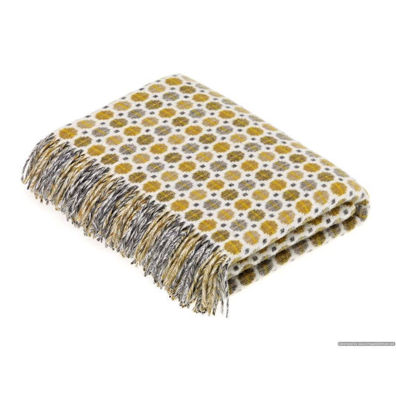 Jeté tissé en laine d'agneau Merino, Abrégé d'or