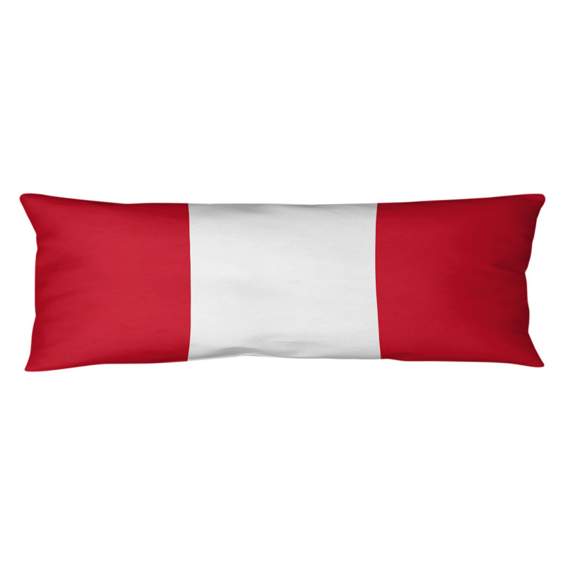 Oreiller de corps en polyester / polyester Arizona Football Stripes, Rouge, Mississippi Rebellion