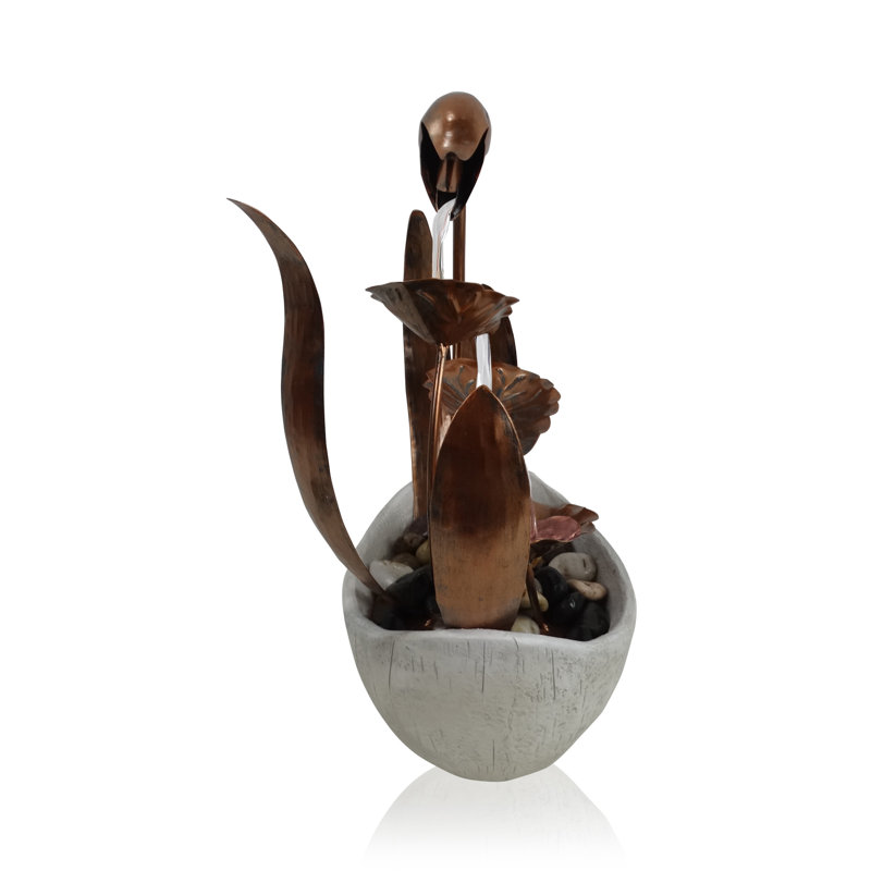 Outdoor Metal Weather Resistant Tabletop Fountain