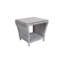Ensemble de chaises inclinables d'extérieur 3 pièces Elle Decor Vallauris, gris