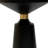 Maxxwell Black Solid Wood Pedestal End Table