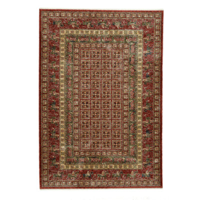 Machine Woven Brown/Red Indoor Rug