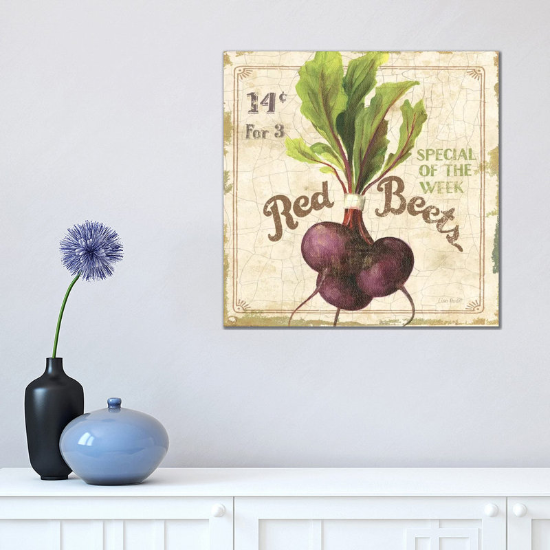 Red Beets (On Special III) by Lisa Audit - Wrapped Canvas Print