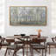 «Green and Blue Tree Forest Landscape», très grand art mural sur toile encadré-111696292-106766841