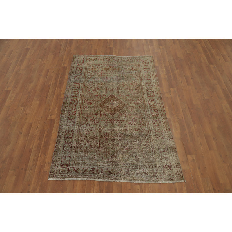Tapis traditionnel antique géométrique 4 x 7
