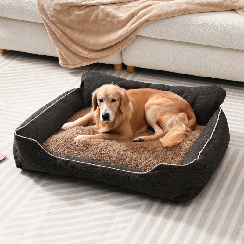 Grand canapé-lit pour chien en polyester lavable Ernson