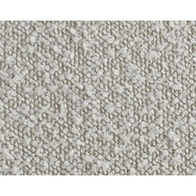 Beige Boucle Sofa With Toss Pillows