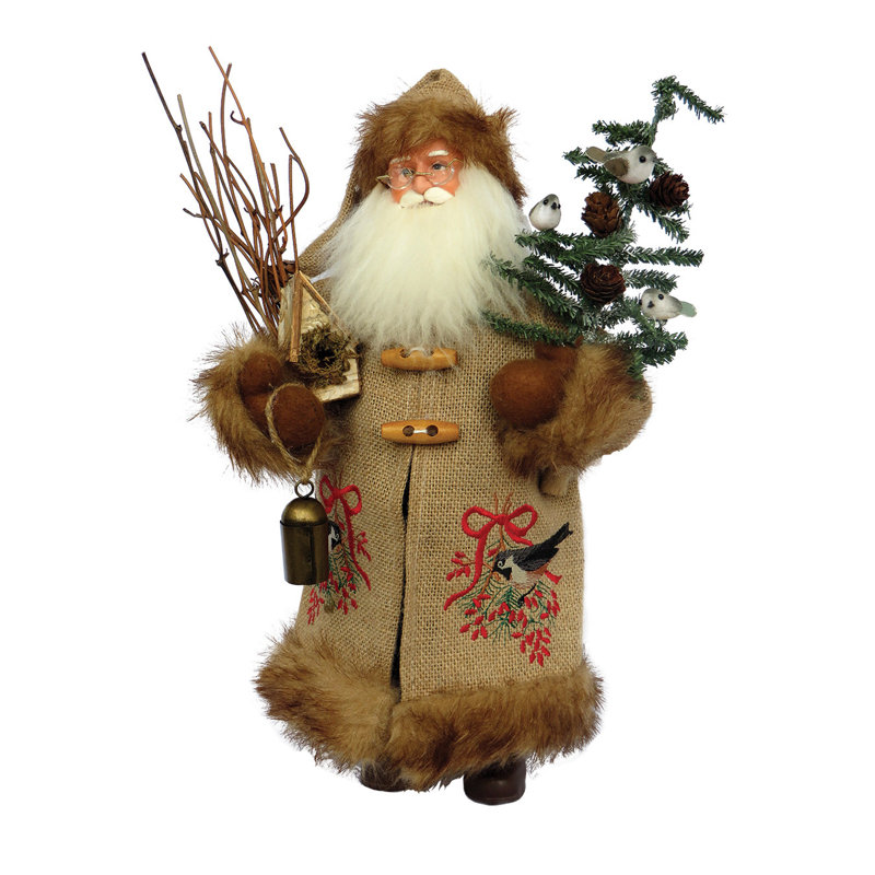 Figurine Chickadee Claus