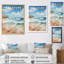 Plage, herbe, paysage, III-750106400-750106408