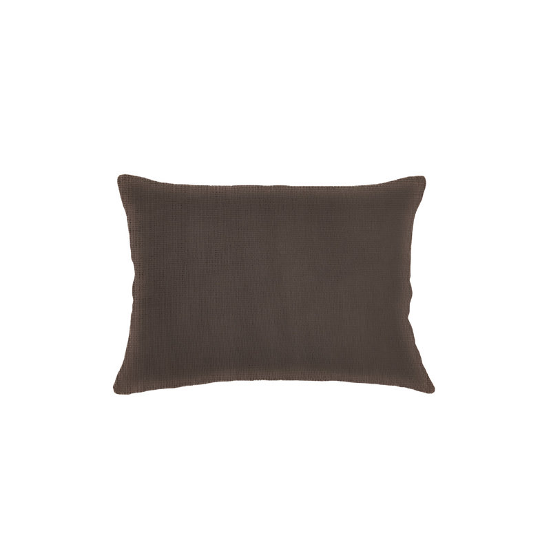 Housse de coussin en lin brun doux cacao 14 x 20 seulement, Cocoa Brown
