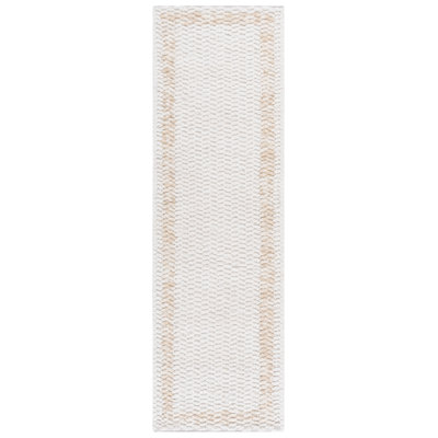 Natura Hand Loomed Wool/Cotton Abstract Rug in Beige/Ivory