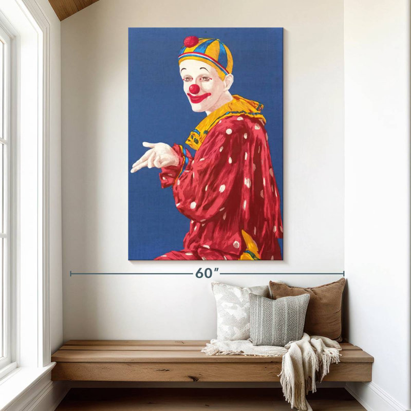 Leisha Clown, 51" H x 34" W