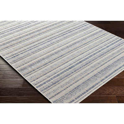 Tapis intérieur / extérieur rayé Mendota Bellino