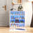 Shoe Box with RGB LED Light, Wooden Stackable Shoe Storage Box with Glass Door, Shoe Storage Bin Shoe Display Case for Sneakers (4 Tier-1)-49412666