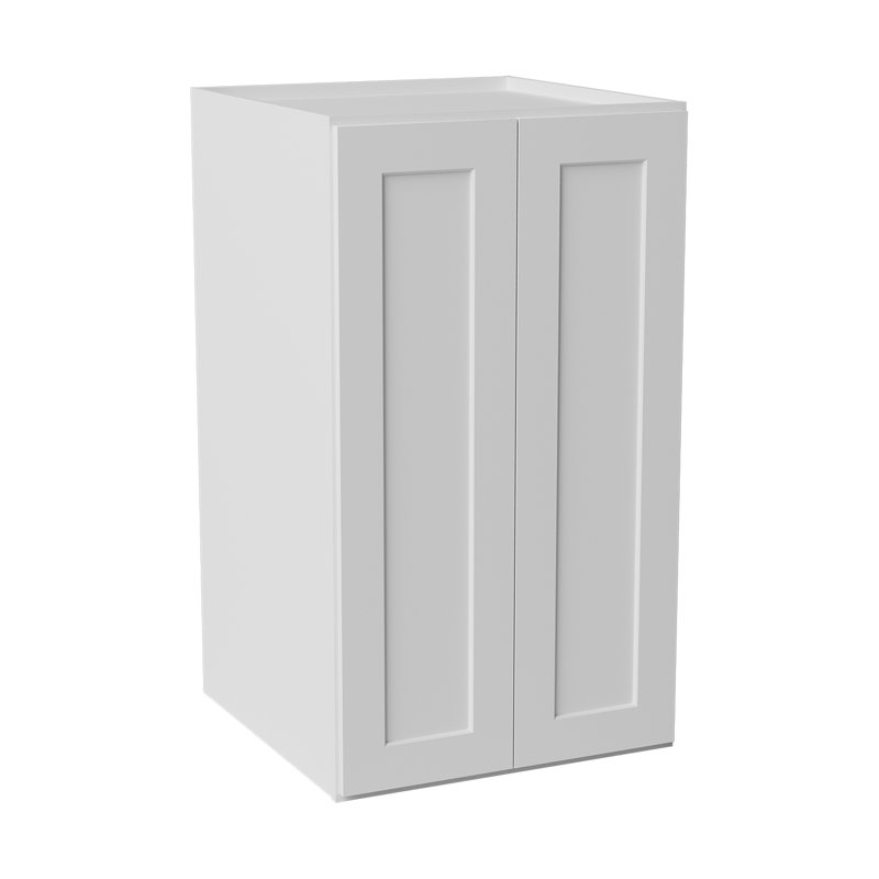 Armoire de cuisine en bois massif prête à assembler, 24", Blanc, 42"