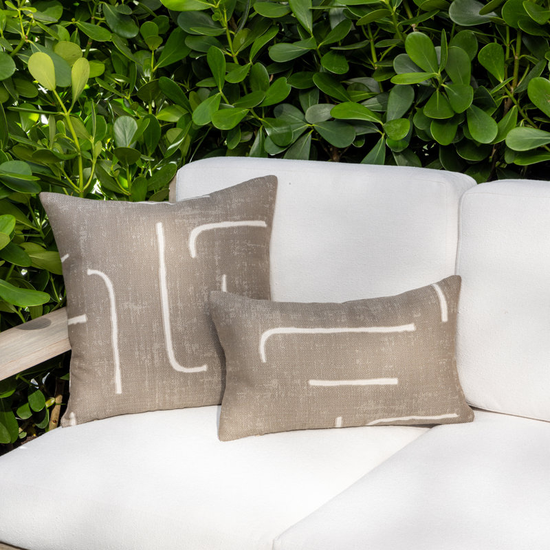Instinct Indoor/Outdoor Pillow Cover & Insert, 12" H x 20" W, Rectangular