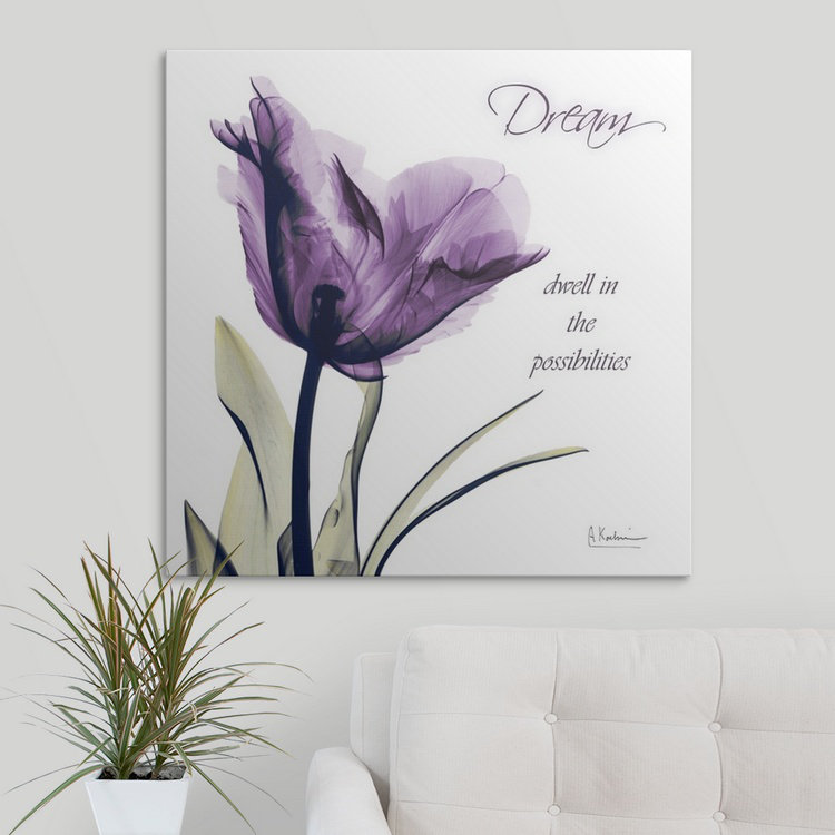 «Tulip Dream X-Ray» par Albert Koetsier, reproduction de photo, H 48 po x l 48 po x P 1,5 po, Toile