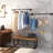 Jafr 36.2'' Metal Wall Mounted Clothes Rack