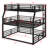 Metal Triple Bunk Bed With Guardrails-1987933150-1987933149