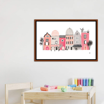 « row of houses », art