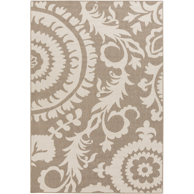 Amato Floral Indoor / Outdoor Rug, Rectangle 2'3" x 4'6"