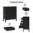 31.7'' W Fluted Nightstand with 5 Drawers-120190517