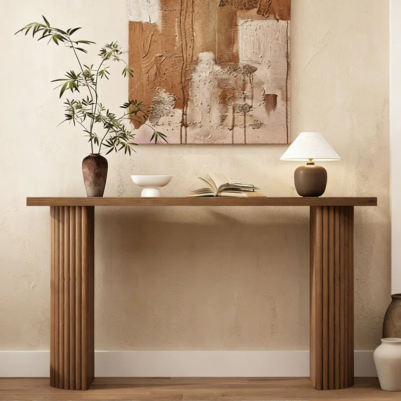 Console simple de style nordique, Brun