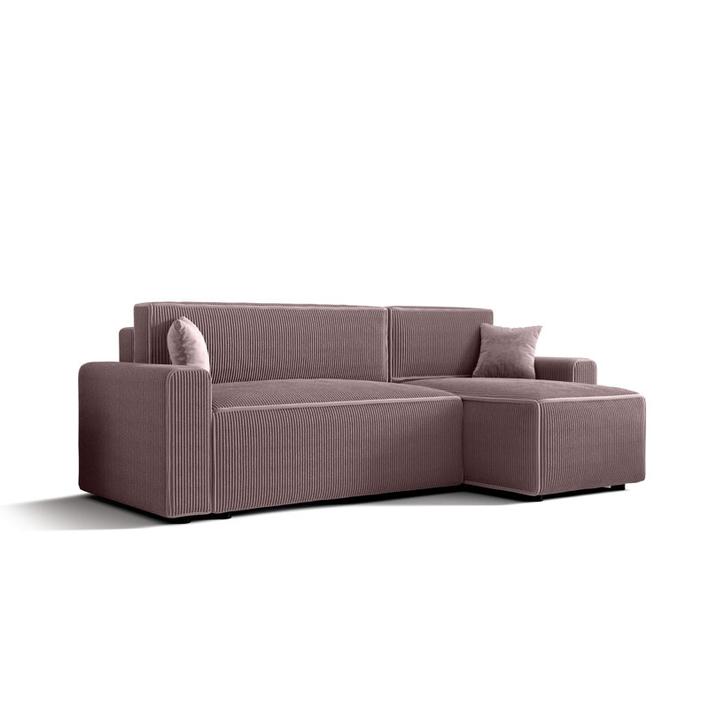 Bodyn 3 Seater Corner Sofa , Right -sided, Purple