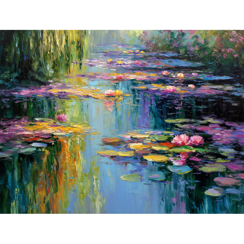 Art mural sur toile multicolore, H 12 po x l 16 po x P 1 po
