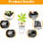 22 Inch White Faux Planters For Indoor Outdoor Use, Automatic Watering System And Water Level Monitor, Compatible With Different Plant Kinds Of 2 Suitable Decorating Spaces Growing Plants-107488574