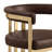 Leathaire Barstool With Matte Chrome Frame-724134715