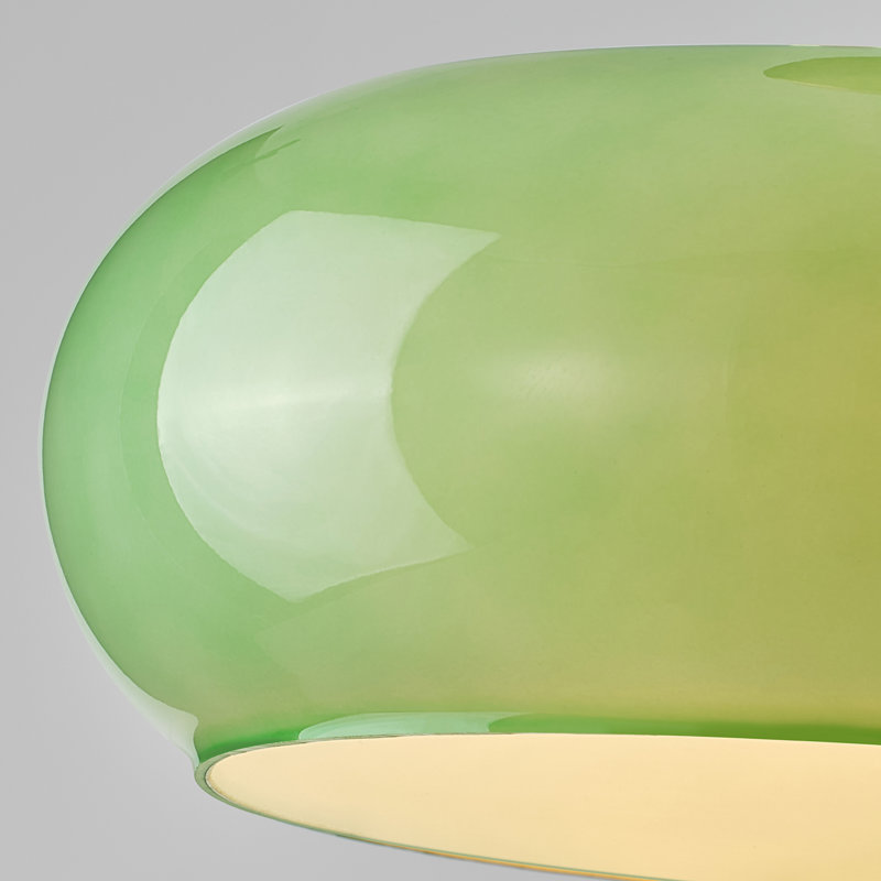 Plafonnier semi-encastré 1 lumière Mid-Century, Green
