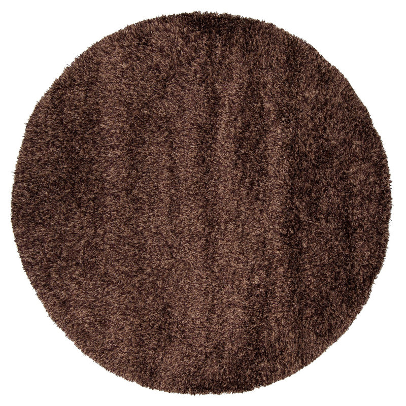 Orchid Brown Area Rug, Round 7'9"