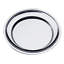 Menu & Banquet Round Serving Plate with Reinforced Edge D: 9-5/8"