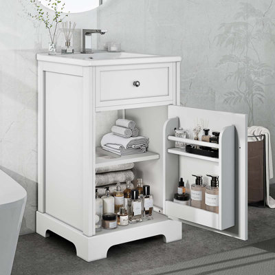 Meuble-lavabo simple avec plateau 20 po Weybossett