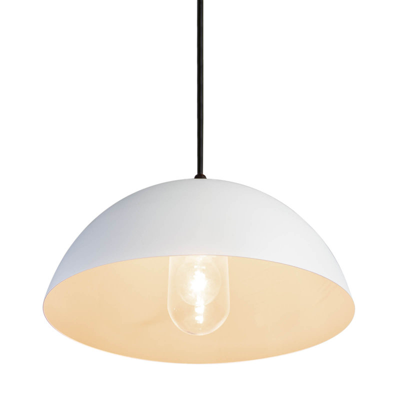 Luminaire suspendu d'extérieur Peridot, H 16,25 po x l 23,5 po x P 23,5 po, Blanc