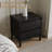 Modern Nightstand With 2 Drawers, End Table With Round Legs For Living Room, Bedroom（Set of 2）-1403225405