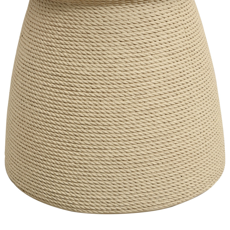 Concrete Outdoor Side Table , 14.76 " W 14.76 " D