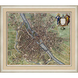 Map Of Paris, 1657 Giclee Print by Soicher Marin Archives
