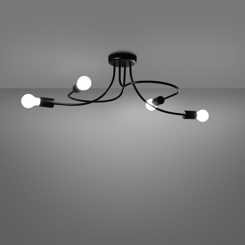 Chandelier, 32cm H x 47cm W x 75cm D, 4 Lights
