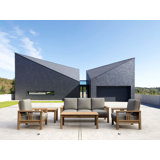 South Bay Outdoor 5 - Piece Teak Conversation Set