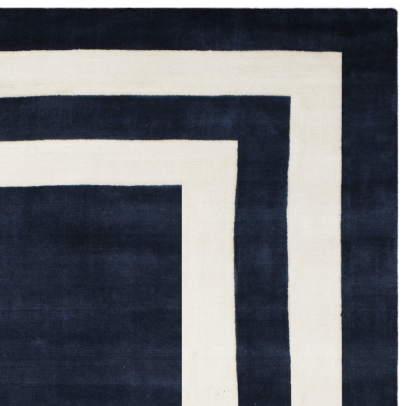 Ralph Lauren Fitzgerald Border Wool Geometric Rug, Rectangle 2' x 3'